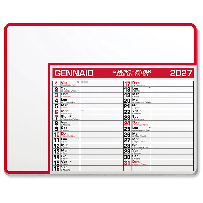 CALENDAR PAD EDGE