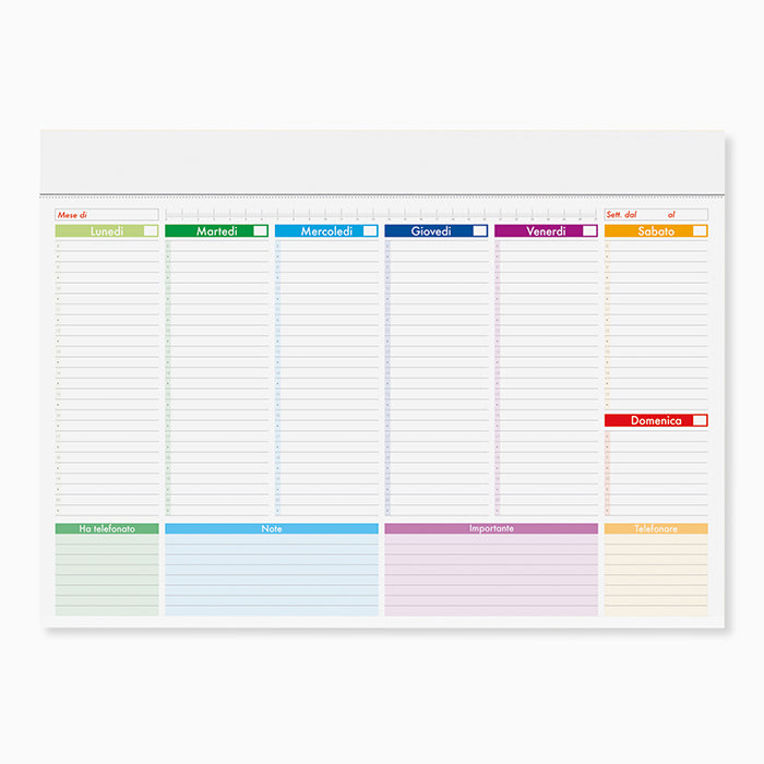 MINI PLANNING MULTICOLOR