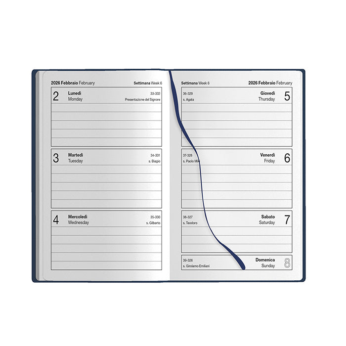 AGENDA TASCABILE SETTIMANALE