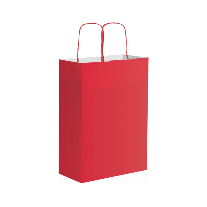 SHOPPER Kraft bianca 22x29x10
