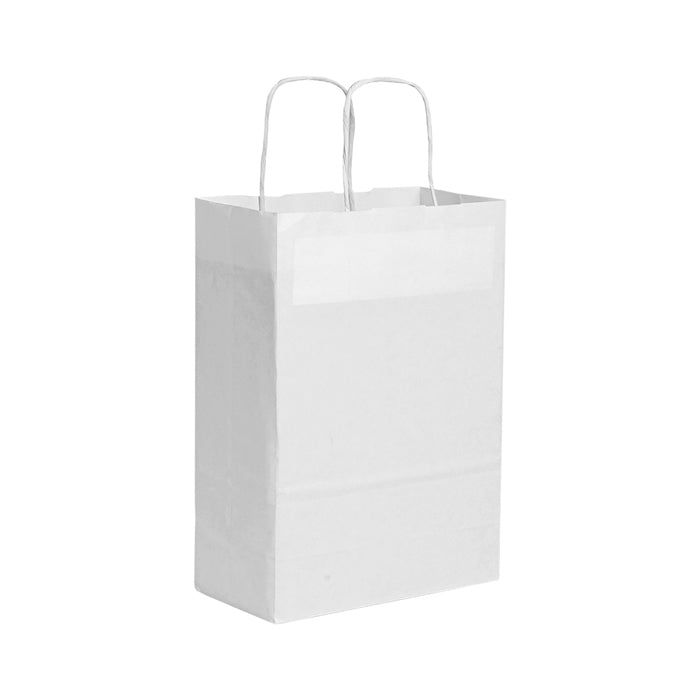 SHOPPER Kraft bianca 22x29x10