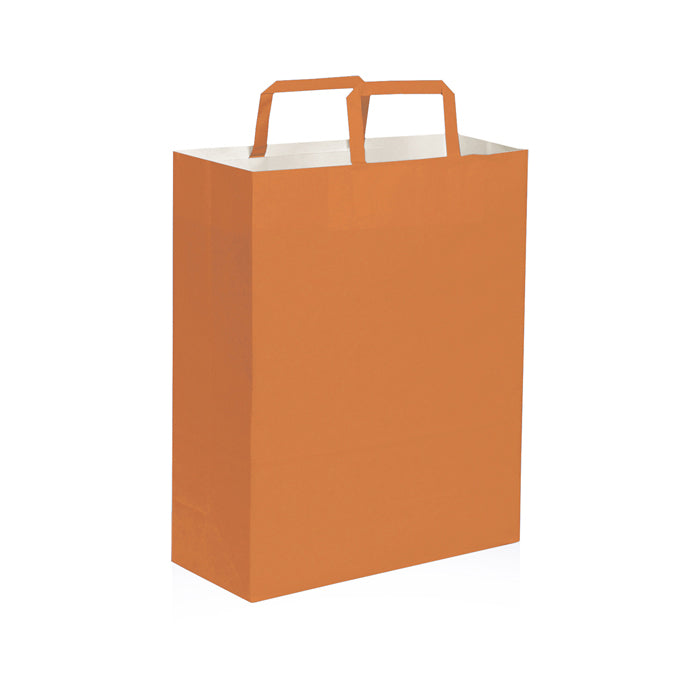 SHOPPER Kraft bianca 26x39x14