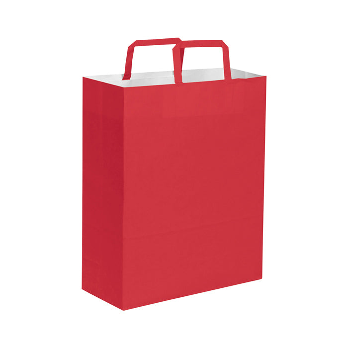 SHOPPER Kraft bianca 26x39x14