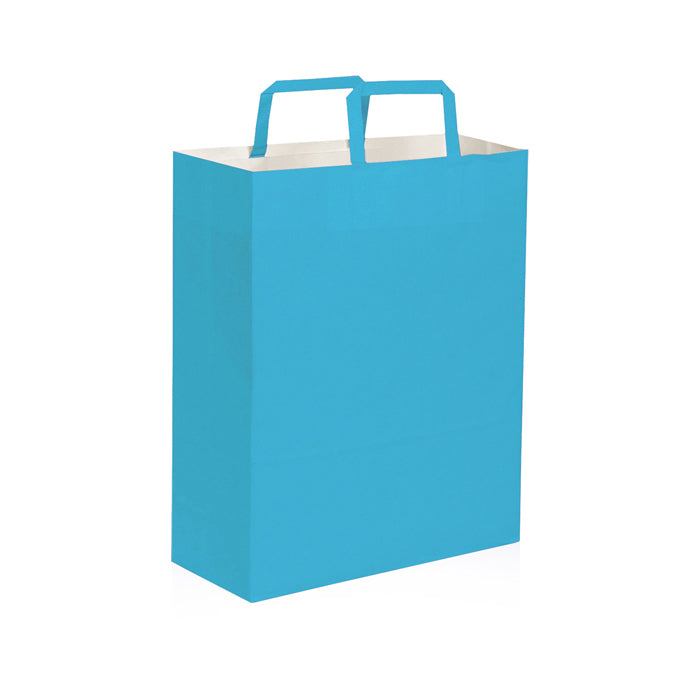 SHOPPER Kraft bianca 22x29x10