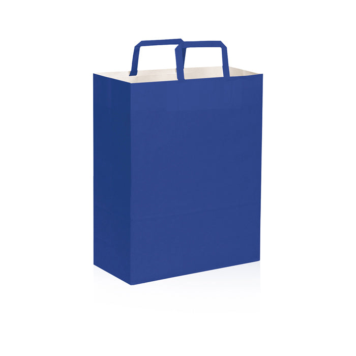 SHOPPER Kraft bianca 22x29x10