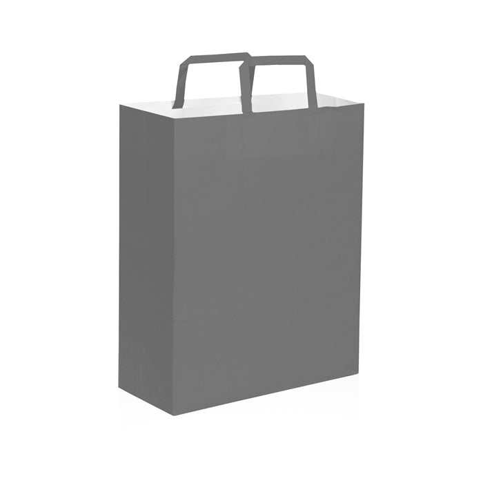 SHOPPER Kraft bianca 22x29x10