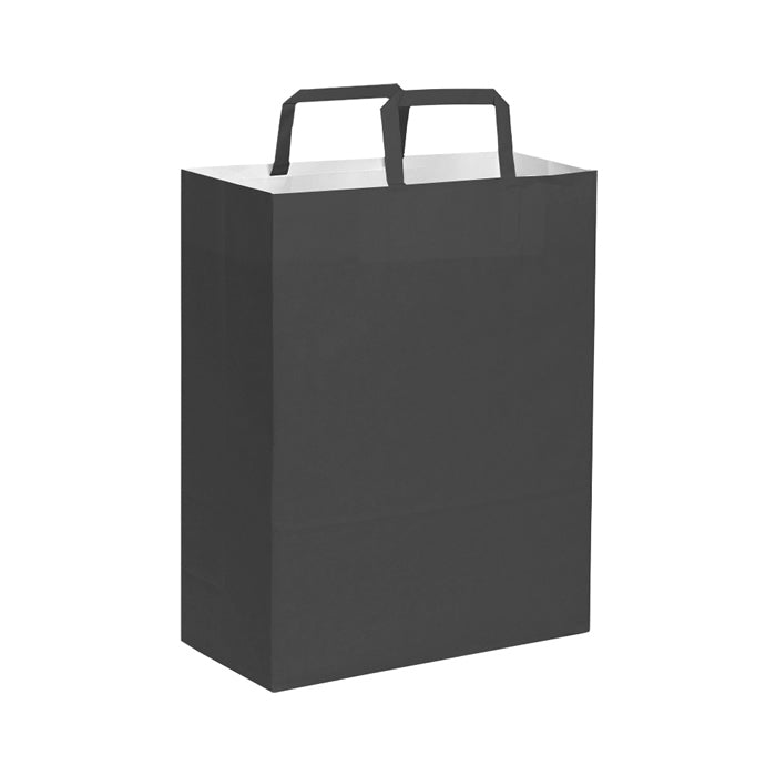 SHOPPER Kraft bianca 19x24x7