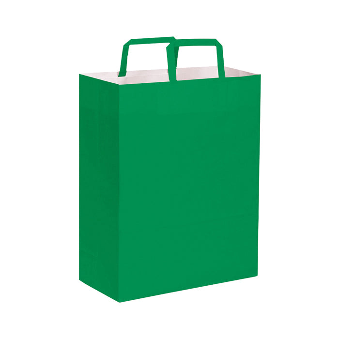 SHOPPER Kraft bianca 19x24x7