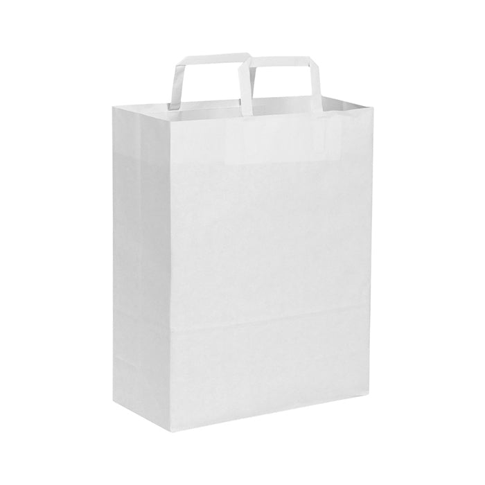 SHOPPER Kraft bianca 22x29x10