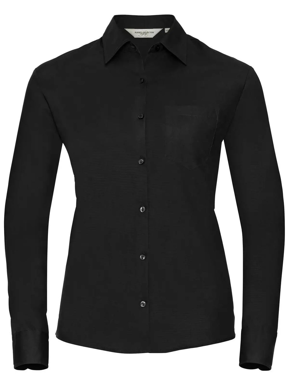 Ladies' Long Sleeve Pure Cotton Poplin Shirt