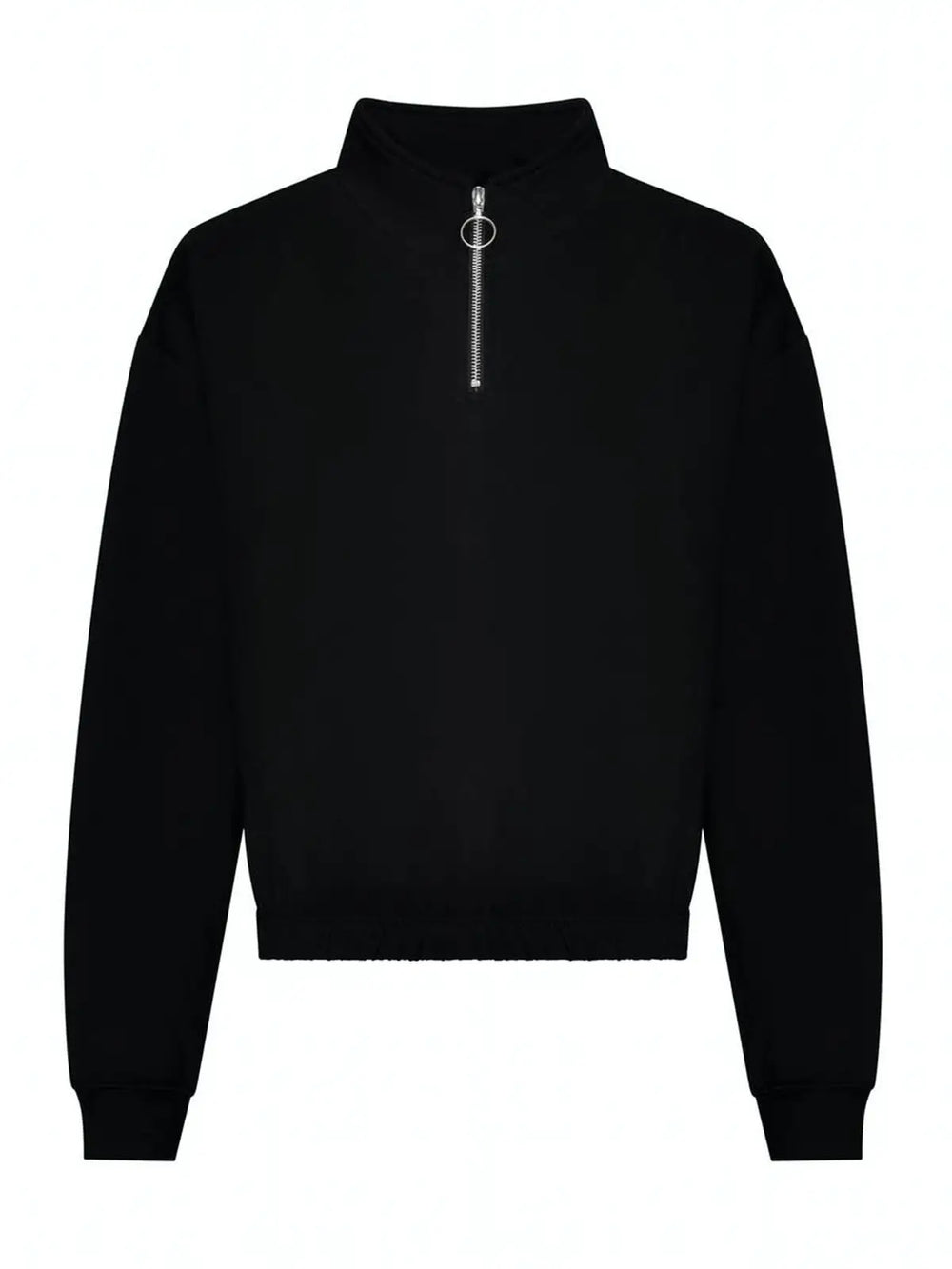Womenâs Cropped Â½ Zip Sweat