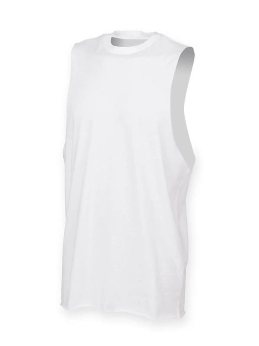 Men's High Neck Slash Armhole Vest