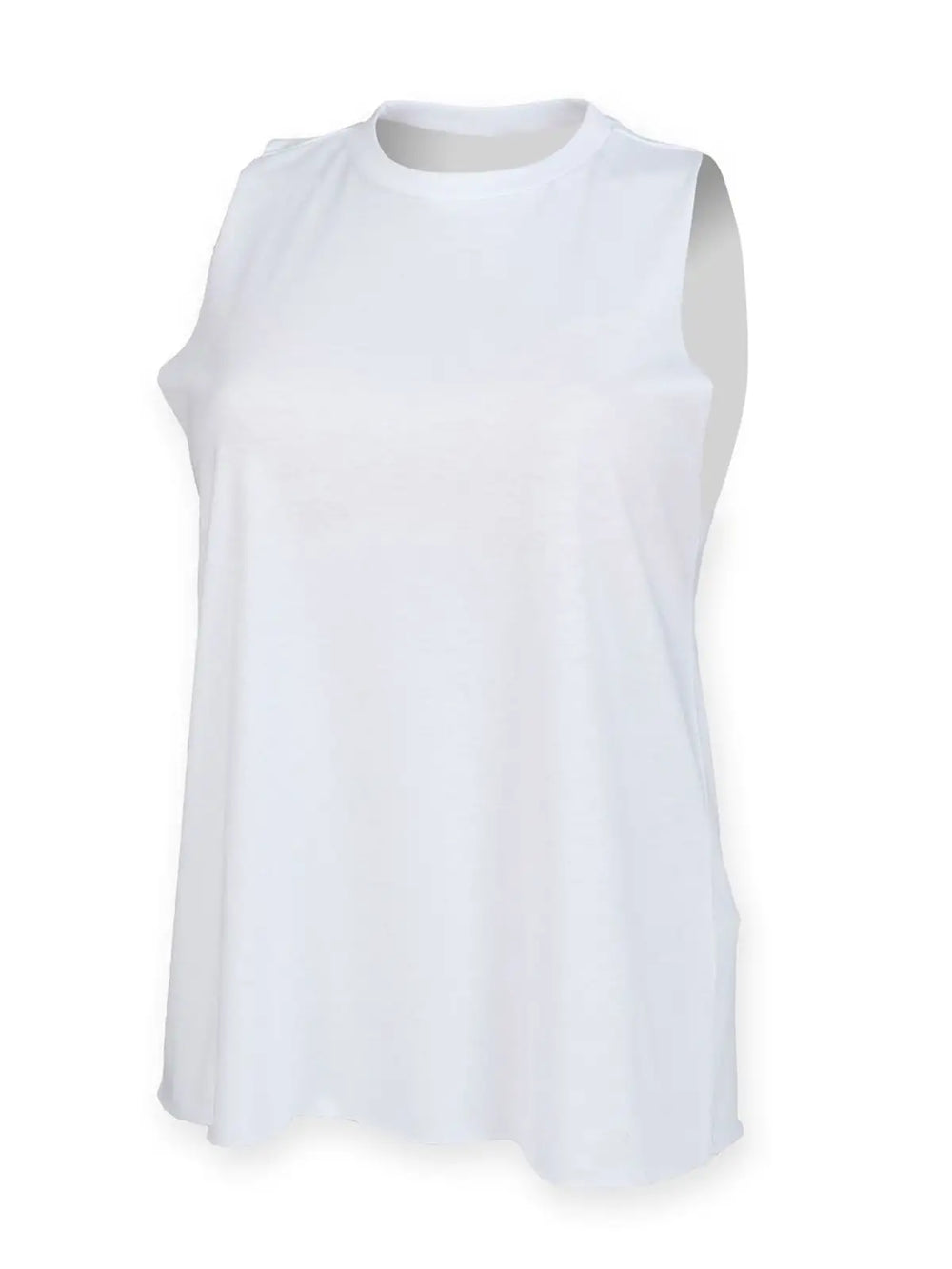 Women's High Neck Slash Armhole Vest